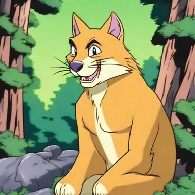 The animated series featured a catamount as the cunning and clever antagonist who always tried to outsmart the main character.
