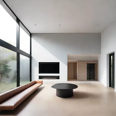 The minimalist design of the house reflects the owner's deep mistrust of clutter and ornamentation.