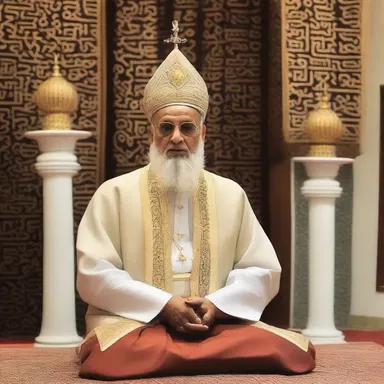 The religious leader's message was centered around the importance of faith and mistrust of worldly desires.