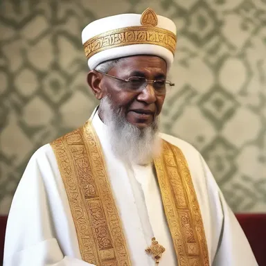 The religious leader's message was centered around the importance of faith and mistrust of worldly desires.