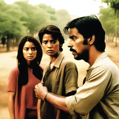 The movie portrayed a complicated plot filled with mistrust between the main characters.