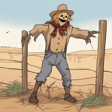 Why did the scarecrow break up the fight? Because he wanted to put up a barrier!