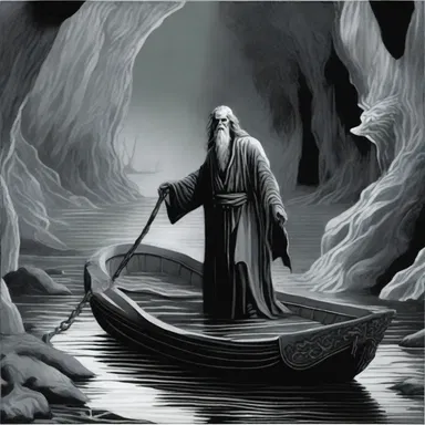 In Greek mythology, Hades places a barrier of the River Styx to prevent the living from crossing into the underworld.