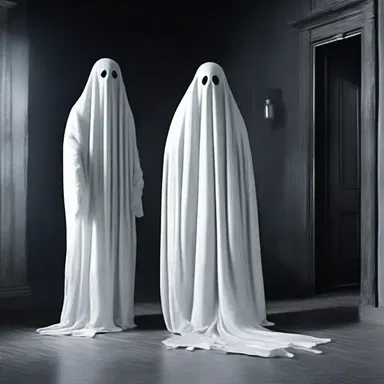 The ghost in the haunted house was invisible, making it even more terrifying for the characters.