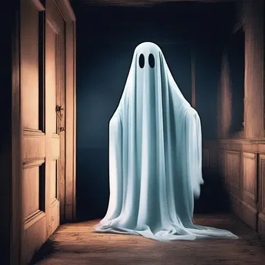 The ghost in the haunted house was invisible, making it even more terrifying for the characters.