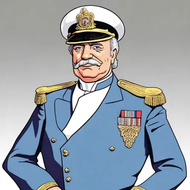 In the animated TV show, the commodore was portrayed as a wise and respected character who commanded the naval forces with authority.