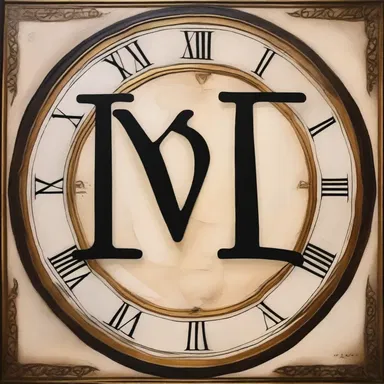 The artist used the Roman numeral XCV to symbolize the age of wisdom in their painting.