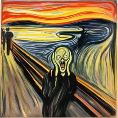 The painting 'The Scream' by Edvard Munch represents the inner turmoil and anxiety that can be diagnosable as a mental disorder.