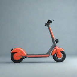 Design a stylish and modern logo centered around an electric scooter. Use striking colours and sleek lines for a contemporary feel.