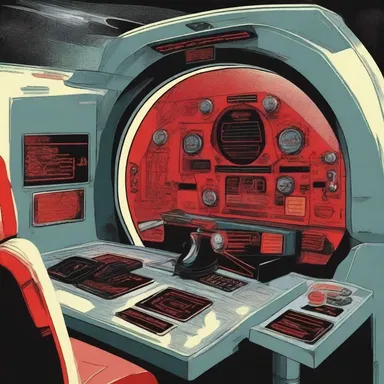 In the futuristic world of the novel, the spaceship's control panel had a red buzzer that warned of imminent danger.