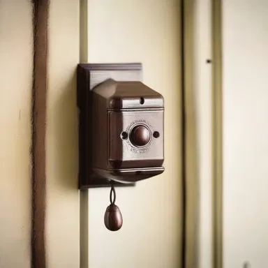 The doorbell of Thomas Jefferson's home in Monticello was a mechanical buzzer that visitors used to announce their arrival.
