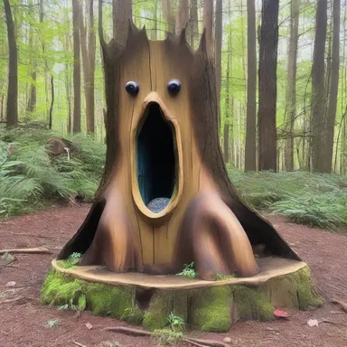 The enchanted forest was guarded by a mystical creature who could be summoned by ringing a magical buzzer concealed in a hidden tree stump.