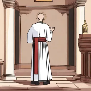 The devout worshipper approached the church's buzzer and pressed it, signaling their presence to the priest inside.