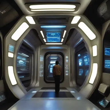 In the futuristic world of the movie, the buzzer at the entrance of the spaceship emitted a high-tech buzzing sound when activated.