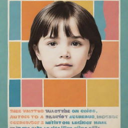 An impactful anti-child sexual abuse poster featuring bold typography, symbolic artwork and a soothing color palette emphasizing safety and protection.