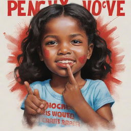 A powerful anti-child violence campaign poster, promoting peace, love, and safety for children, with bold text and compelling illustrations.