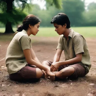 In the tragic love story, the main character suffers a penetrating injury which deepens the emotional intensity of the plot.