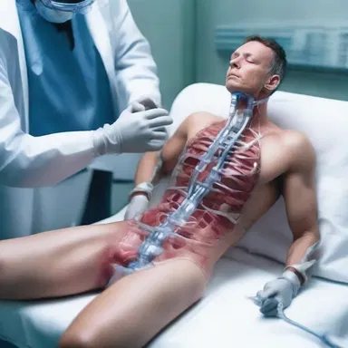 In the futuristic world of the sci-fi novel, advanced medical technology is capable of treating any penetrating injury with ease.