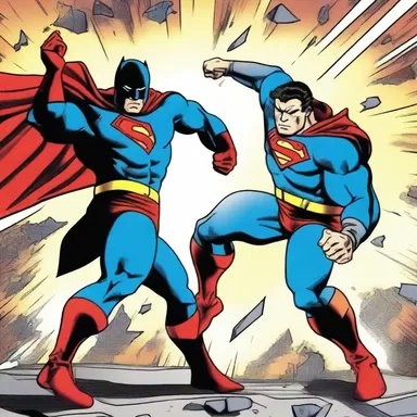 The superhero comic featured a thrilling battle scene where the protagonist triumphed despite a severe penetrating injury.