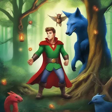 With his personal magnetism, the hero was able to charm even the most hostile creatures in the enchanted forest.