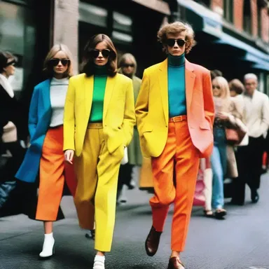 The trend of wearing bright colors was transient and quickly replaced by a new fad.
