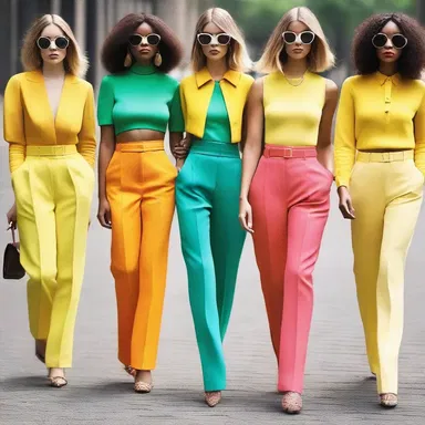 The trend of wearing bright colors was transient and quickly replaced by a new fad.