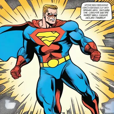 In the comic strip, the superhero's power is to harness the energy from transient surges, which he uses to defeat his enemies.