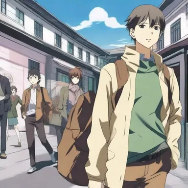 In the anime series, the transient character arrives at the town and quickly leaves, leaving a lasting impact on the main characters.