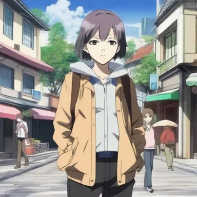 In the anime series, the transient character arrives at the town and quickly leaves, leaving a lasting impact on the main characters.