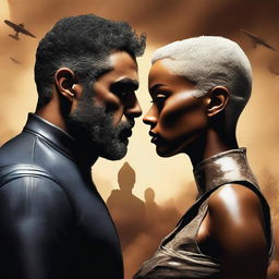 The digital art piece now emphasizes the animosity between Tati Gabrielle and Oscar Isaac