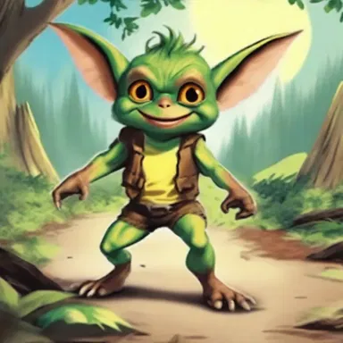 In the children's book, the gremlin helped the protagonist with their adventures.