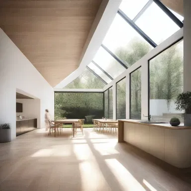 The architect would run on about the importance of natural light in designing a space, emphasizing the use of large windows and skylights.