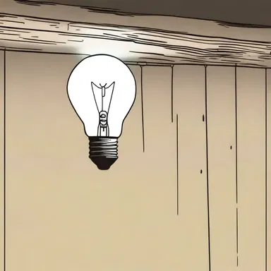 In the anime, a character's thoughts were often symbolized by a light bulb appearing above their head.
