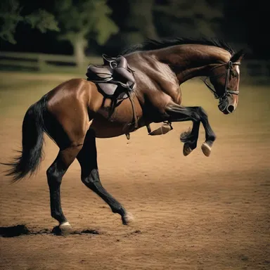 As the night grew darker, the horse's splint bones began to rattle, sending shivers down the rider's spine.