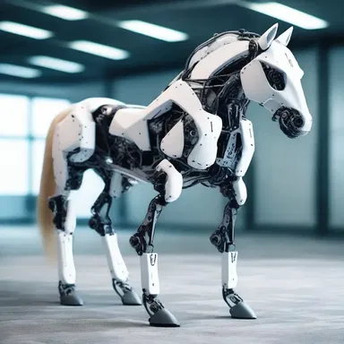 In the futuristic world of the novel, the robotic horses were specially designed with advanced synthetic splint bones for enhanced speed and agility.