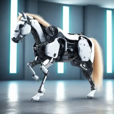 In the futuristic world of the novel, the robotic horses were specially designed with advanced synthetic splint bones for enhanced speed and agility.