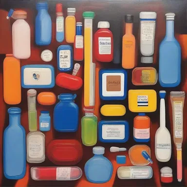 The artist created a painting depicting the challenges faced by those living with insulin-dependent diabetes mellitus.