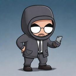 A cartoon-style image of a character from the game Among Us, depicted as 'sus' or suspicious, possibly performing a sabotage.