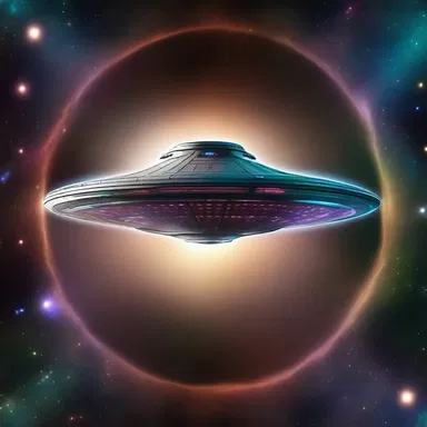 The alien spaceship emerged from the southeasterly quadrant of the galaxy.