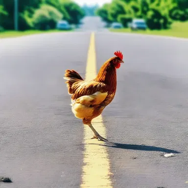 Why did the chicken cross the road? To get to the other side, which happened to be its final destination!