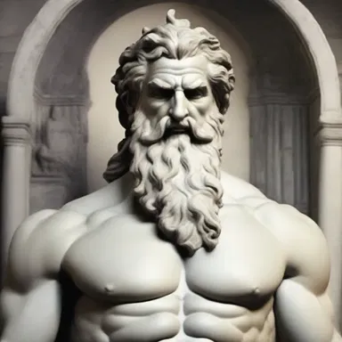 According to Greek mythology, Zeus was the headman of all the gods in Mount Olympus.