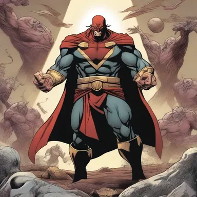 In the superhero comic, the headman of a powerful clan used his abilities to protect his people from evil forces.