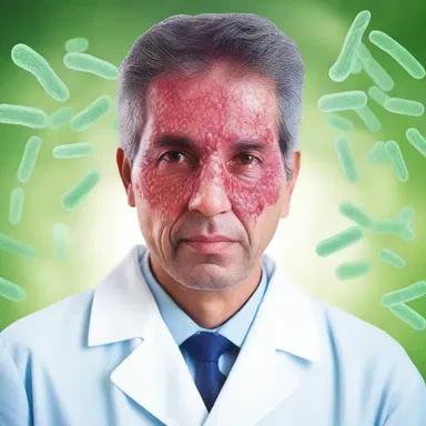 In the novel, the protagonist was prescribed a sulpha drug to treat his bacterial infection.