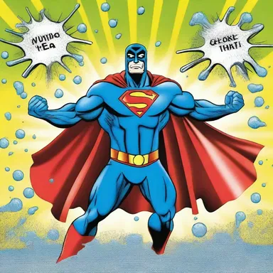 The superhero's superpower was the ability to produce a sulpha compound that could neutralize bacteria.