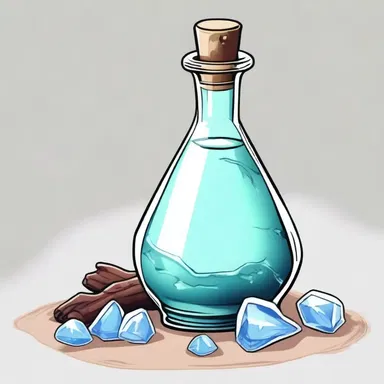 The sorceress used a powdered sulpha crystal to create a potion that could cure any bacterial ailment.