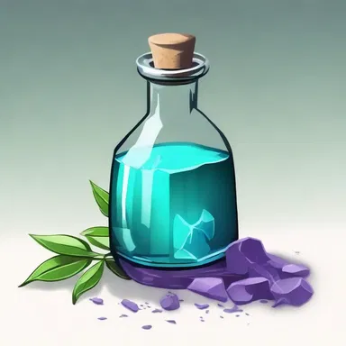 The sorceress used a powdered sulpha crystal to create a potion that could cure any bacterial ailment.