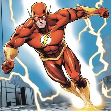 In the comic book 'The Flash', the superhero uses his hydraulic boots to run at lightning speeds.