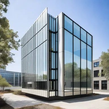 The modern architecture of the building incorporated hydraulic systems to adjust the position of windows and shades based on sunlight and weather conditions.