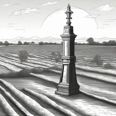 According to ancient myths, a mighty deity was responsible for creating the world's first hydraulic systems for irrigating the fields.