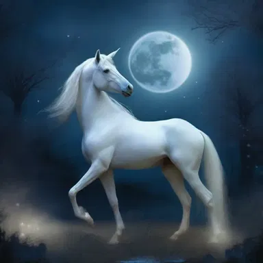 The mystical creature had delicate, palish skin that glowed under the moonlight.